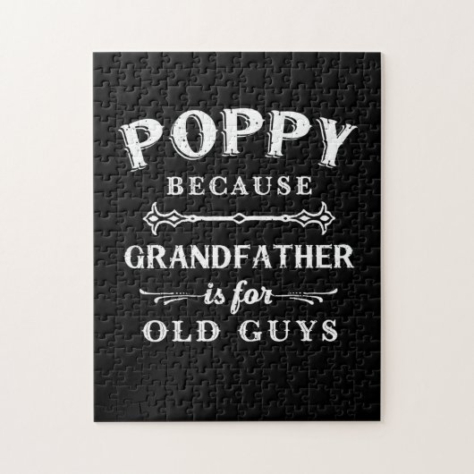 父の日 |祖父は年老いた人のための ジグソーパズル (縦)