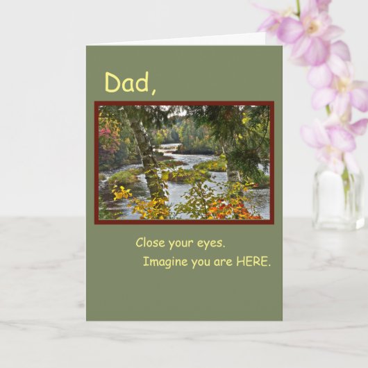 父の日"禅の瞬間" カード (蘭)