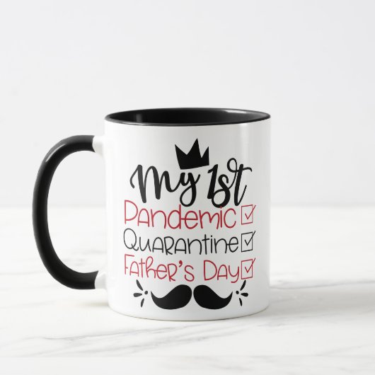父の日、私が初めてパンデミックを起こす検疫 マグカップ (左)