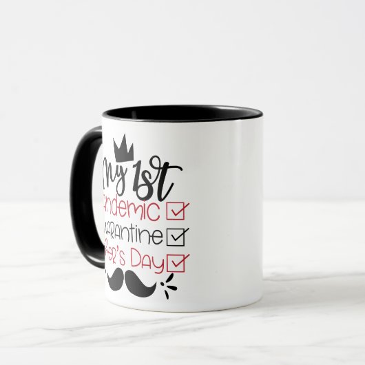父の日、私が初めてパンデミックを起こす検疫 マグカップ (正面左)