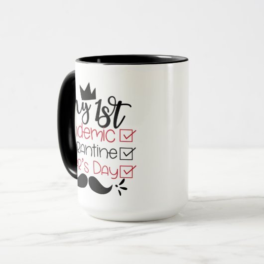父の日、私が初めてパンデミックを起こす検疫 マグカップ (正面左)
