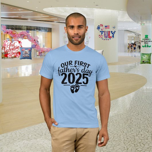父の日「私たちの最初の父の日」 Tシャツ