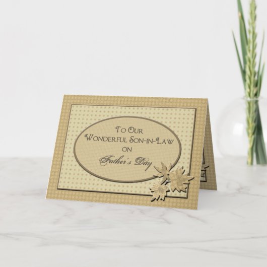 父の日 – 私たちの義理の息子へ カード (正面)