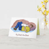 父の日"私のパパの"カー最高のド" カード (黄色い花)