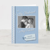 父の日、私の夫の私の友人の写真カスタム。 カード (正面)