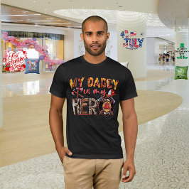 父の日「私の父は私のヒーローである」 Tシャツ