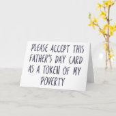 父の日、私の貧おもしろい乏のしるしとして カード (黄色い花)