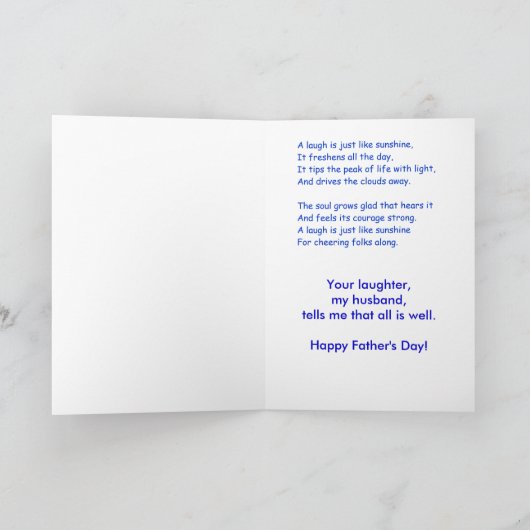 「父の日」笑い カード (内部)