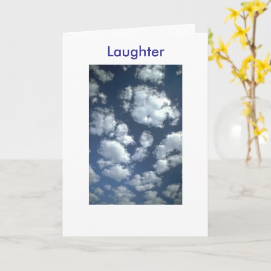 「父の日」笑い カード (黄色い花)