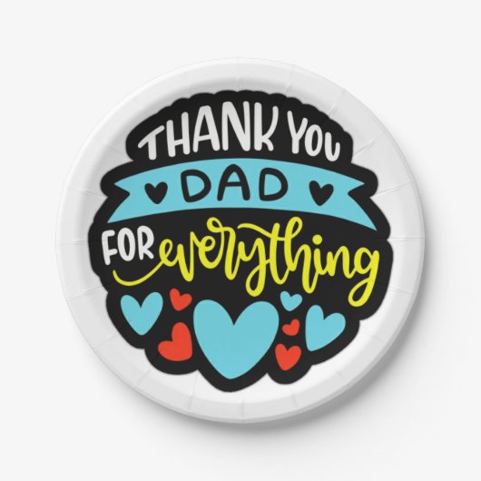 父の日 紙皿 (正面)