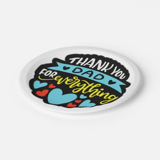 父の日 紙皿 (アングル)