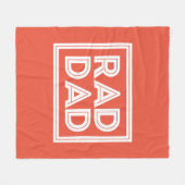 父の日-素晴らしいパパ フリースブランケット (正面(横))