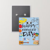 父の日 缶バッジ (正面/裏面)