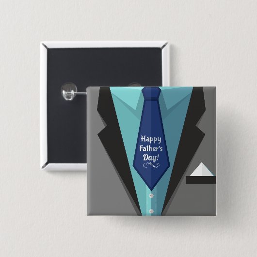 父の日 缶バッジ (正面&裏面)