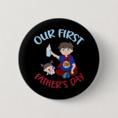 父の日 缶バッジ (正面)