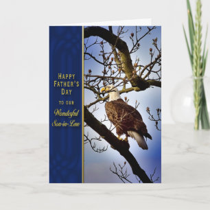父の日 – 義理の息子 – BALD EAGLE カード