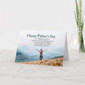 父の日，聖書の感動的詩篇32:8 カード (正面)