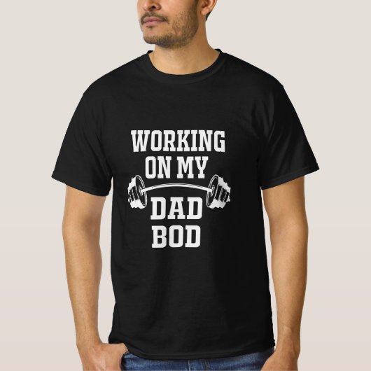父の日 |自分のパパBodの作業 Tシャツ (正面)
