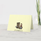 父の日-西部のブーツおよび拍車 カード (裏面)