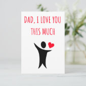 父の日、誕生日ギフト&パパ用カード サンキューカード (スタンド正面)