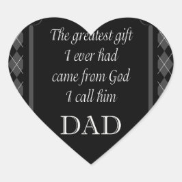 父の日 – 誕生日「もっとも偉大ギフトI」 ハートシール