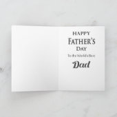 父の日 – 誕生日「もっとも偉大ギフトWe」 カード (内部)