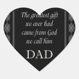 父の日 – 誕生日「もっとも偉大ギフトWe」 ハートシール