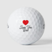 父の日、誕生日、感動のプレゼント「Love You Dad」 ゴルフボール (正面)