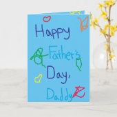 父の日: 謝罪 カード (黄色い花)