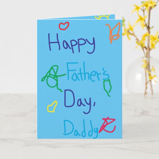 父の日: 謝罪 カード (黄色い花)