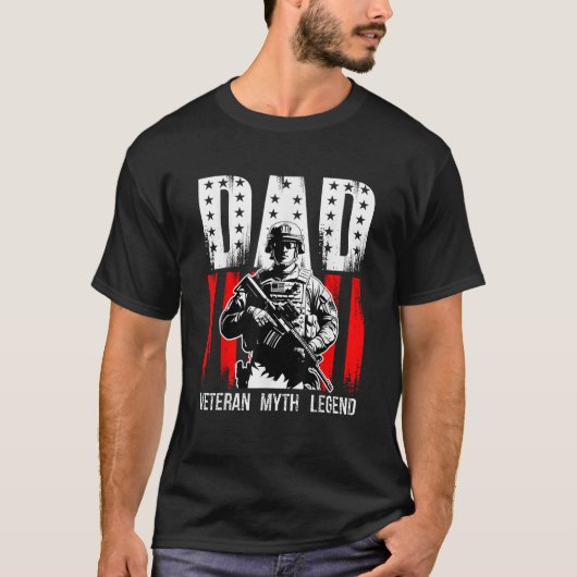 父の日、退役軍人の神話と伝説 Tシャツ (正面)