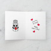 父の日 | 面白いポップコーンの駒 カード (内部)