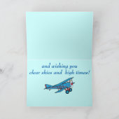父の日：飛行機 カード (内部)