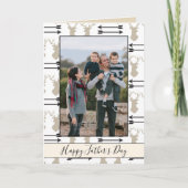 『父の日、鹿の頭と矢の写真』 カード (正面)