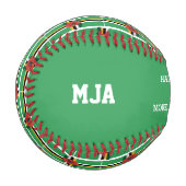 父の日#1ナンバー1パパドミニカ国旗 野球ボール (正面左)