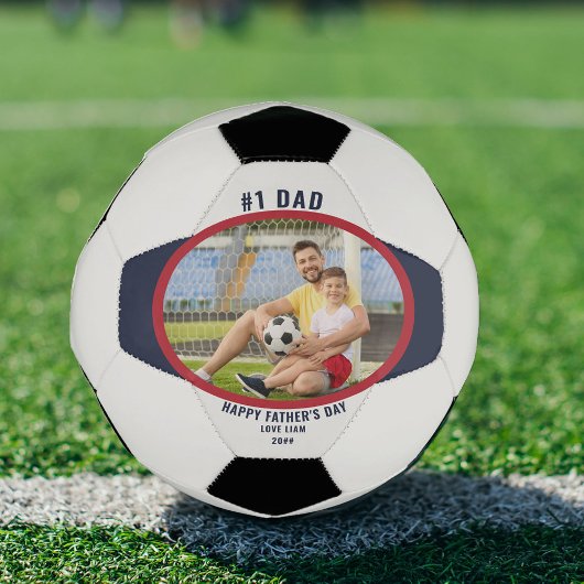 父の日#1パパパーソナライズされた サッカーボール