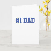 父の日#1パパ子の名前おもしろい カード (黄色い花)