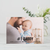 父の日#1父の写真フラット シーズンカード (スタンド正面)