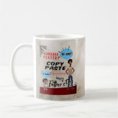 父の日 – 100%コピー貼り付け コーヒーマグカップ (左)