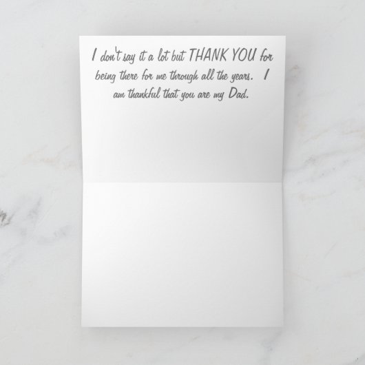 父の日#1 カード (内部)