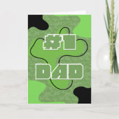 父の日 #1 Dad 折りたたみカード カード (正面)