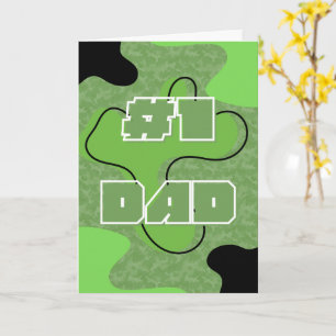 父の日 #1 Dad 折りたたみカード カード