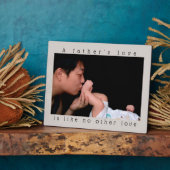 父の日 | A 父の Love |個人用の写真 フォトプラーク (側面)