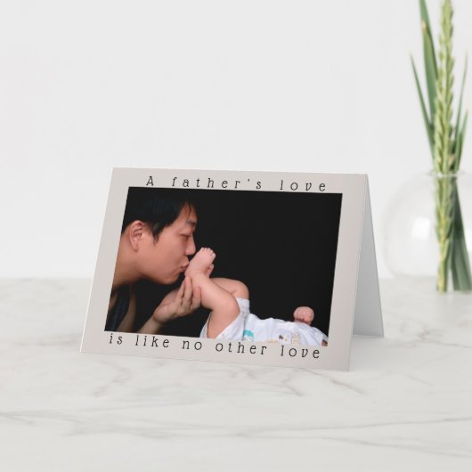 父の日 | A 父の Love |写真カスタム カード (正面)