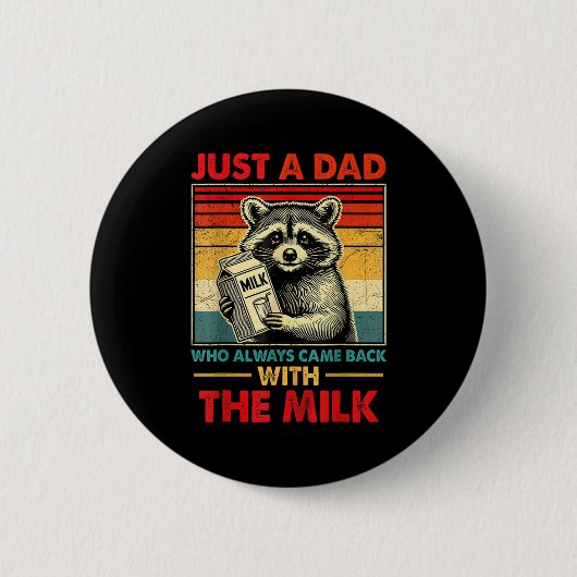 父の日 Back With The Milk 缶バッジ (正面)