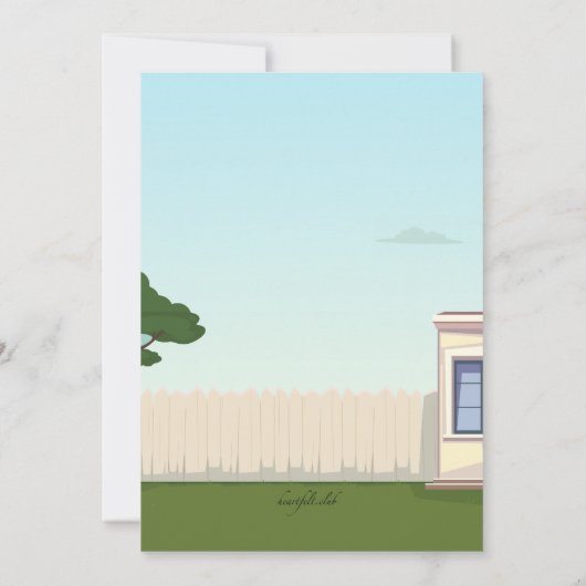 父の日 BBQ 招待状 (裏面)