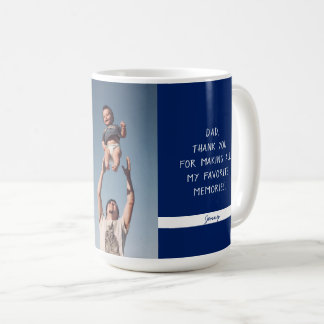 父の日 BEST DAD EVER カスタムフォトテンプレート コーヒーマグカップ