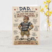 父の日 Dad Fixes Everything カード (黄色い花)