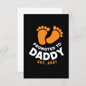 父の日 | Daddy 2021に昇格 出欠カード (正面/裏面)