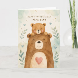 父の日 Daddy Bear and Little Bear カード